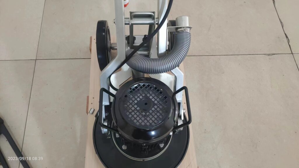 vacuum port of floor grinder